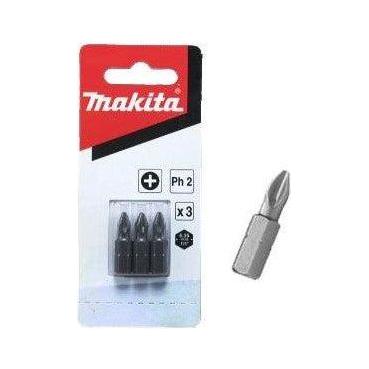 Makita 3pcs Philips Screwdriver Bit Set (C-Form) - KHM Megatools Corp.