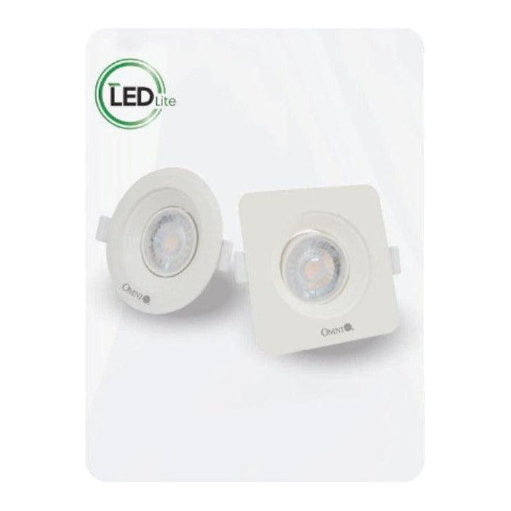 Omni LED Mini Recessed Movable Downlight Round Swivel (8W) – KHM ...