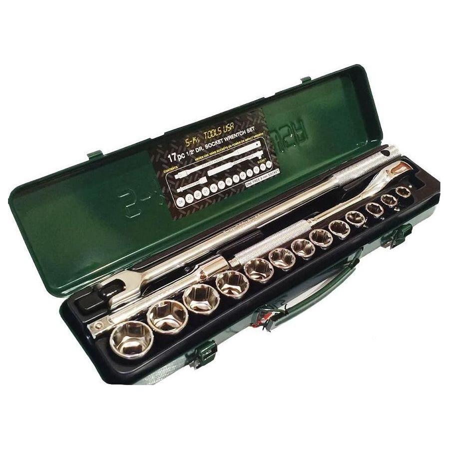 S-Ks A-17 1/2" Drive Socket Wrench Set 10-24mm 6pts - KHM Megatools Corp.