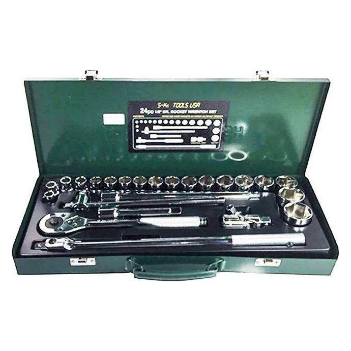 S-Ks A-24 1/2" Drive Socket Wrench Set 10-32mm 6pts - KHM Megatools Corp.