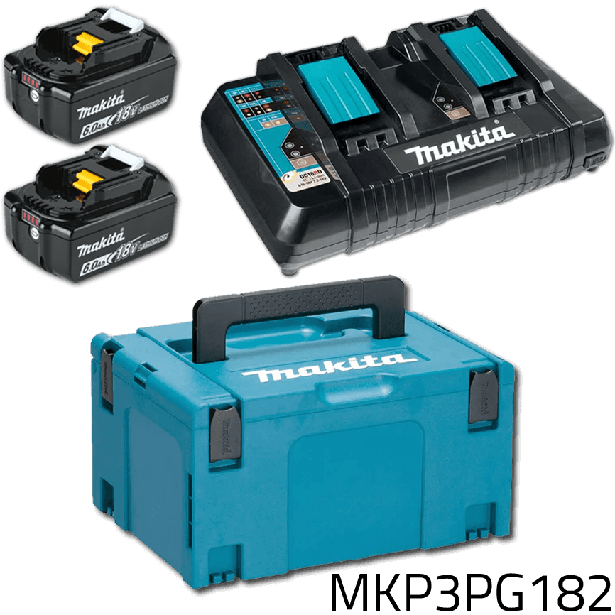 Makita MKP3PG182 18V LXT Power Source Kit / Battery & Charger Set (6.0Ah) [198077-8] - KHM Megatools Corp.