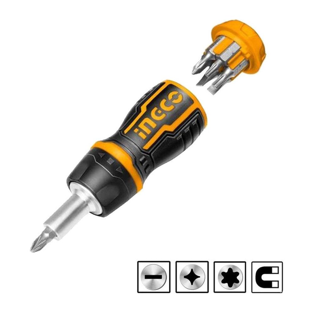Ingco AKISDS0708 8in1 Stubby Screwdriver Set
