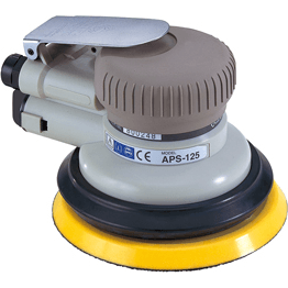 Nitto Kohki APS-125NVV5H CE Pneumatic Air Palm Orbital Sander / Compact Sander 5" - KHM Megatools Corp.