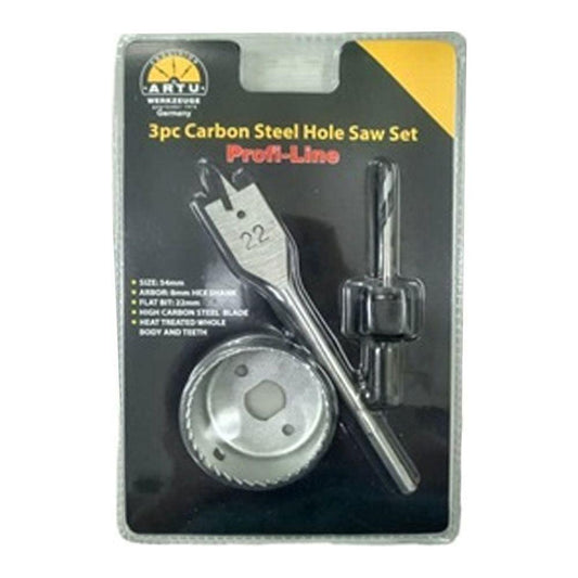 ARTU Carbon Steel Hole Saw for Wood Set 3Pcs | Artu by KHM Megatools Corp.