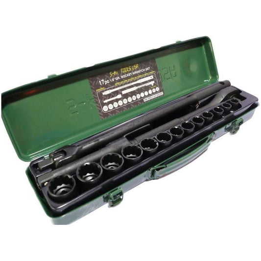 S-Ks B-17 1/2" Drive Impact Socket Wrench Set 10-24mm 12pts - KHM Megatools Corp.