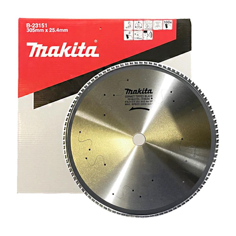 Makita B-23151 Circular Saw Blade 12"x 100T for Thin Stainless Steel / LC1230
