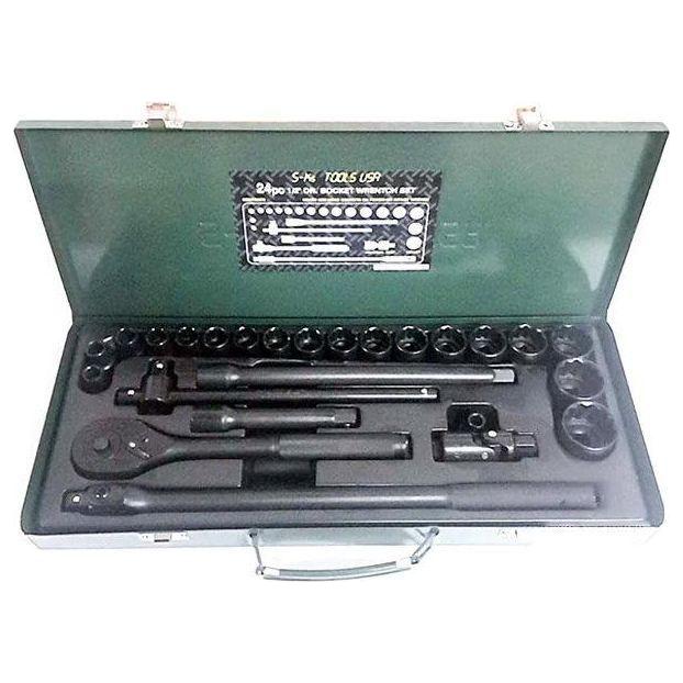 S-Ks B-24 1/2" Drive Impact Socket Wrench Set 10-32mm 12pts - KHM Megatools Corp.