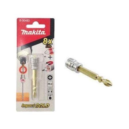 Makita B-30483 Impact Gold Magnetic Double-Ended Screwdriver Bit & Neck Torsion Set - KHM Megatools Corp.