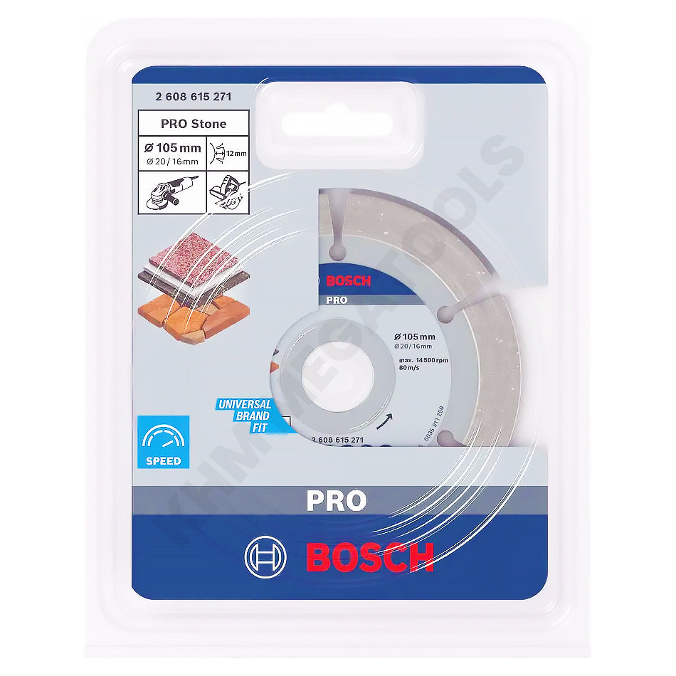 Bosch Diamond Cutter Stone 4" Segmented (2 608 615 271) P853 | Bosch by KHM Megatools Corp.