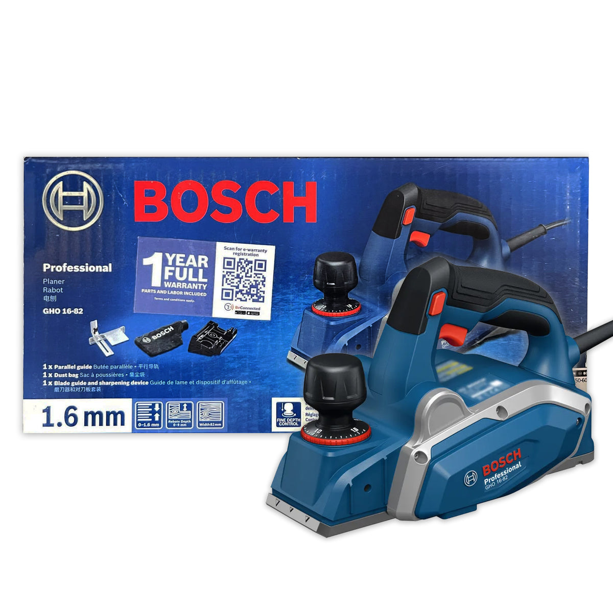 Bosch GHO 16-82 Wood Planer 3-1/4" 600W