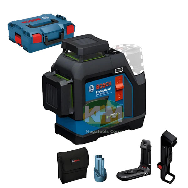 Bosch GLL 100-33 CG Professional Line Laser (Green), 3x 360° (Bare)