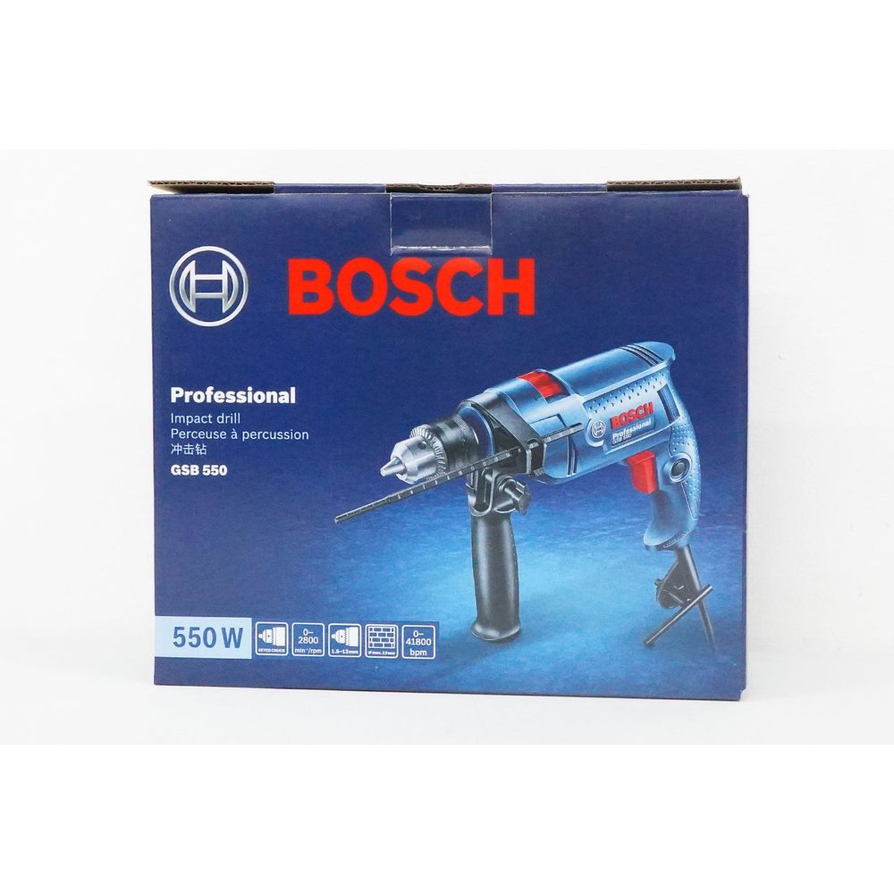 Bosch GSB 550 Impact Drill / Hammer Drill 13mm (1/2") 550W [Contractor's Choice] | Bosch by KHM Megatools Corp.