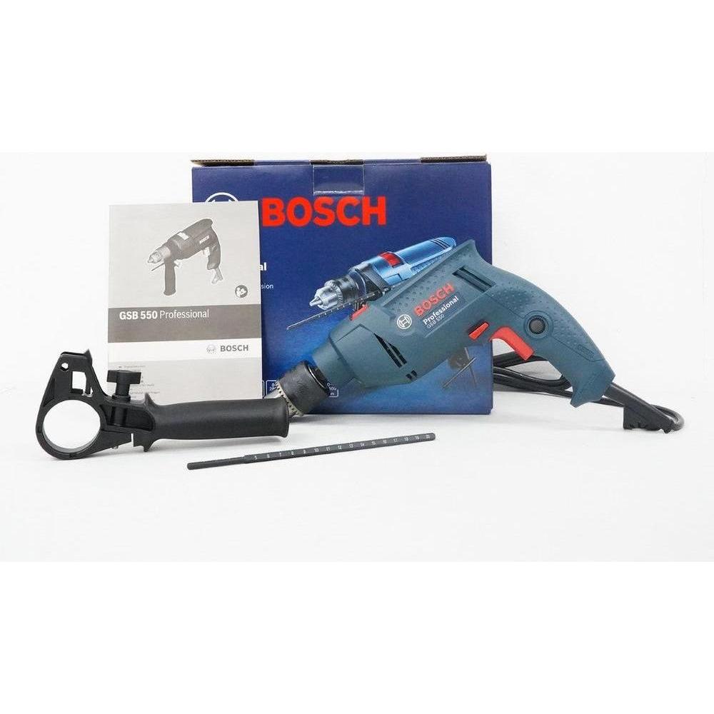 Bosch GSB 550 Impact Drill / Hammer Drill 13mm (1/2") 550W [Contractor's Choice] | Bosch by KHM Megatools Corp.