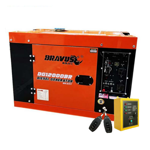 Bravus DG12000BR2.2 Diesel Generator Silent Type 12kVa (w/ add-on switch on/off and Remote System)