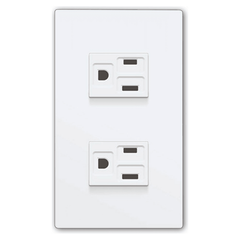 Powerhouse Electric 2 Gang Plate w/ Regular Convenience Outlet 2PC - KHM Megatools Corp.