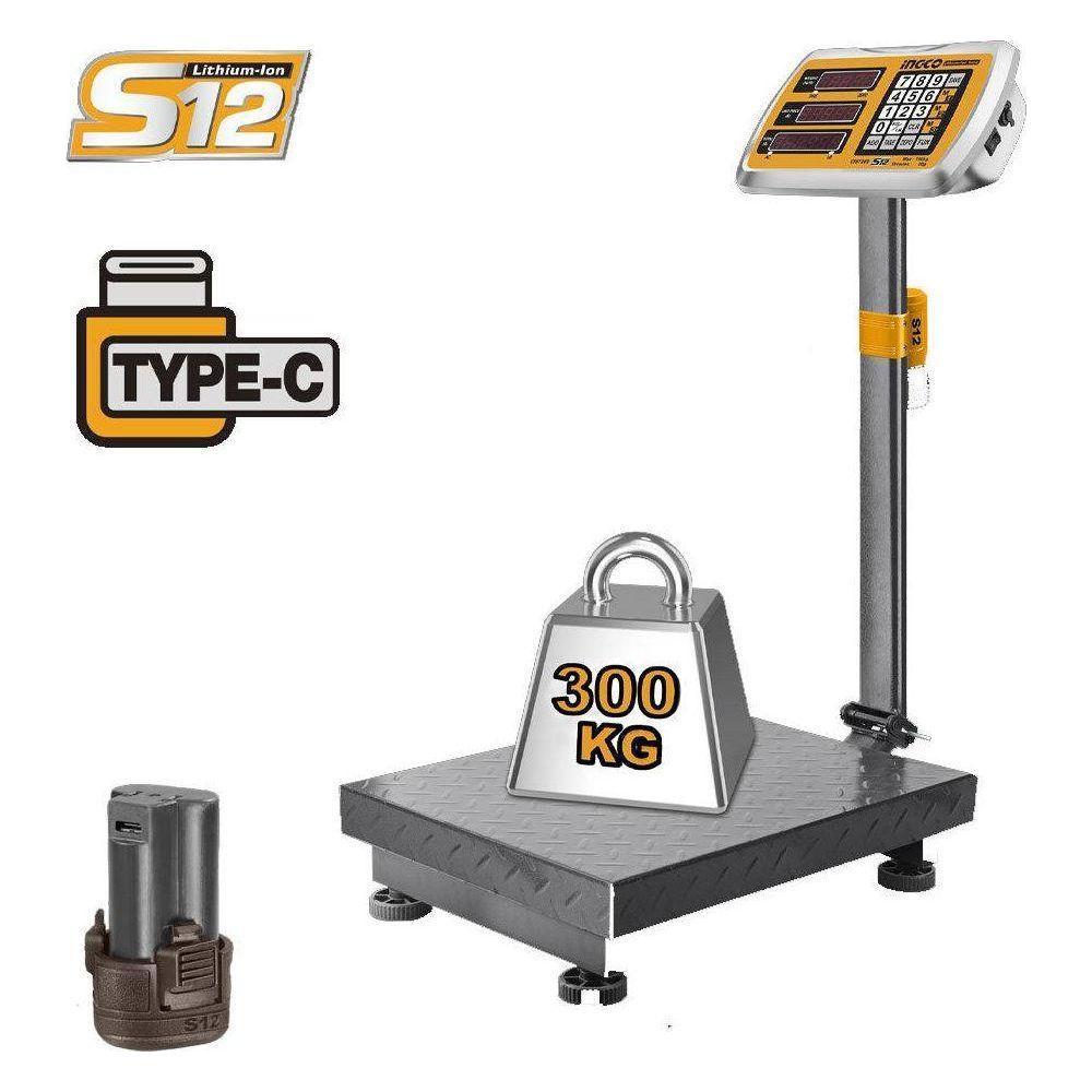 Ingco CES1303 Li-Ion Scale 300kg 12V - KHM Megatools Corp.