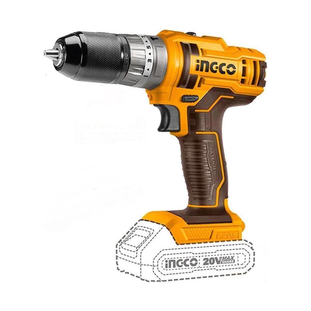Ingco CIDLI201452 Li-Ion Impact Drill 20V - KHM Megatools Corp. Main image