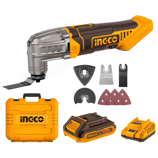Ingco CMLI20228 Cordless Li-Ion Multi-Tool 20V 2.0AH | Ingco by KHM Megatools Corp.