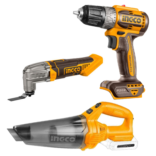 Ingco COSLI240685 Cordless Power Tools Combo Kit 3PCS 20V 2.0AH | Ingco by KHM Megatools Corp.