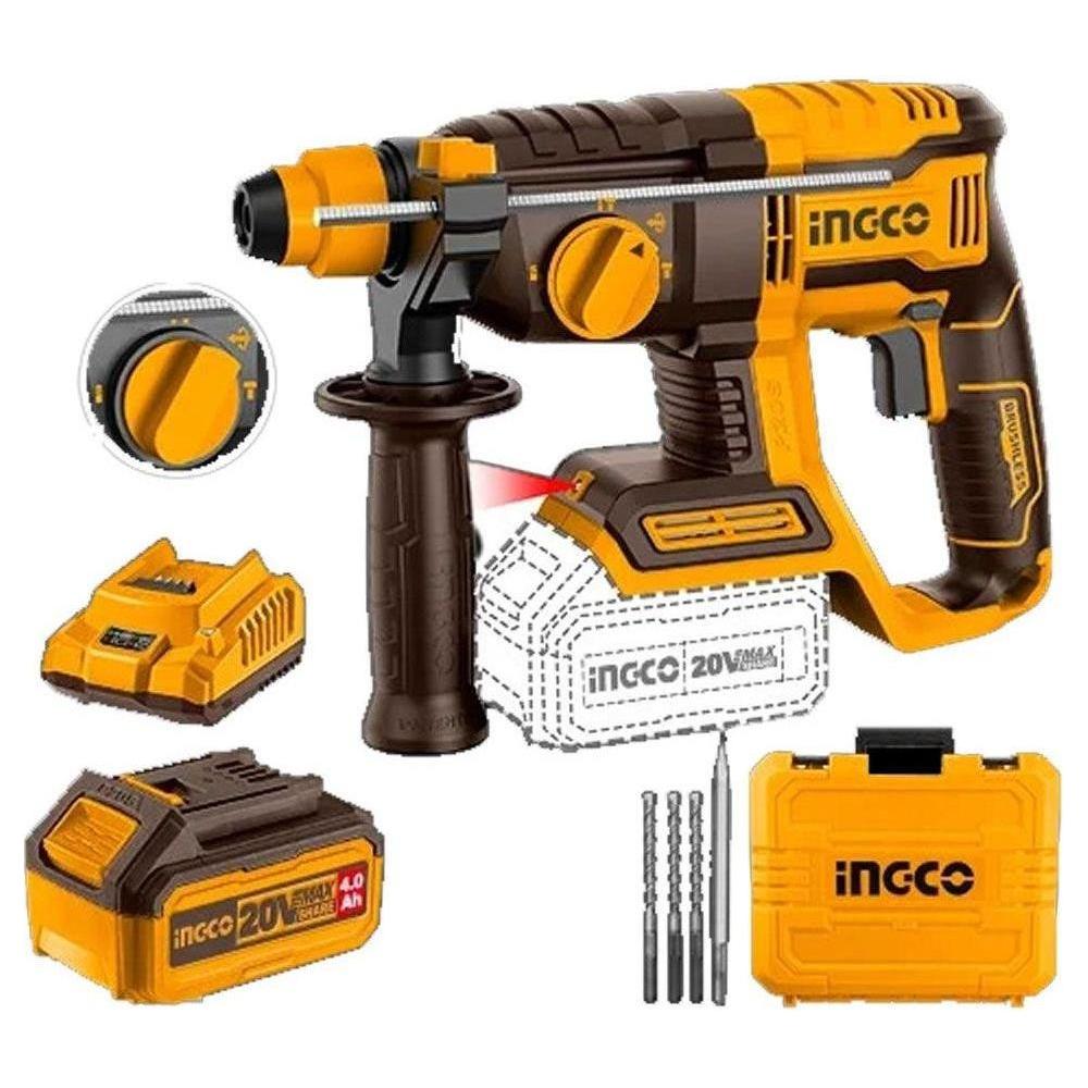 Ingco CRHLI202081 Li-Ion Rotary Hammer 20V