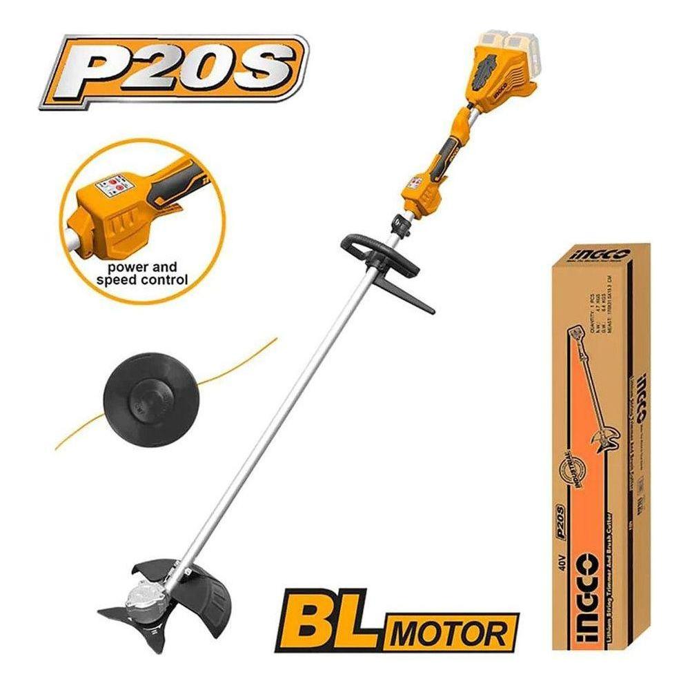 Ingco CSTLI20028 Li-Ion String Trimmer And Brush Cutter 40V - KHM Megatools Corp.