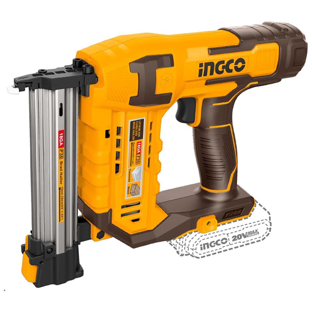 Ingco CSTLI3805 Cordless Li-Ion Concrete Brad Nailer 20V (Bare) | Ingco by KHM Megatools Corp.