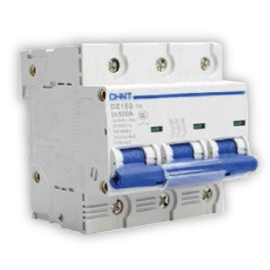 Chint DZ158-125 3P 80A 400VAC Main Miniature Circuit Breaker (4.5 Modules) | Chint by KHM Megatools Corp.