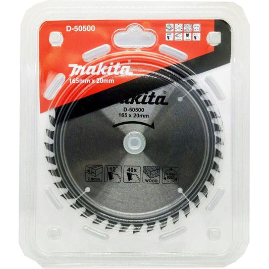 Makita D-50500 Circular Saw Blade 6-1/4" x 40T for Wood - KHM Megatools Corp.