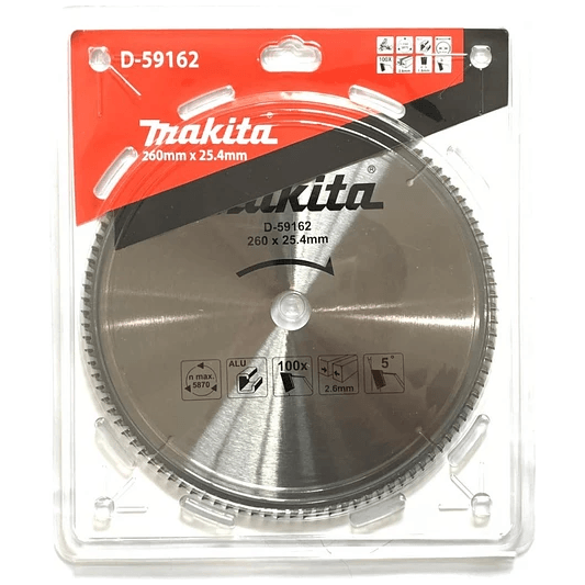 Makita D-59162 Circular Saw Blade 10" x 100T for Aluminum - KHM Megatools Corp.
