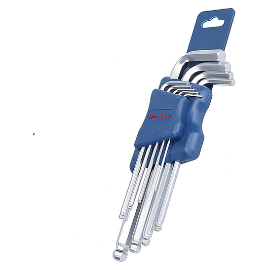 Dong Cheng Ball Point Extra Long Arm Hex Key Set 9Pcs | Dong Cheng by KHM Megatools Corp.