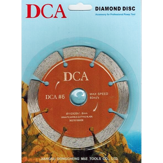 DCA #6 Diamond Cutting Disc 4" (Segmented) 30270100015 | DCA by KHM Megatools Corp.