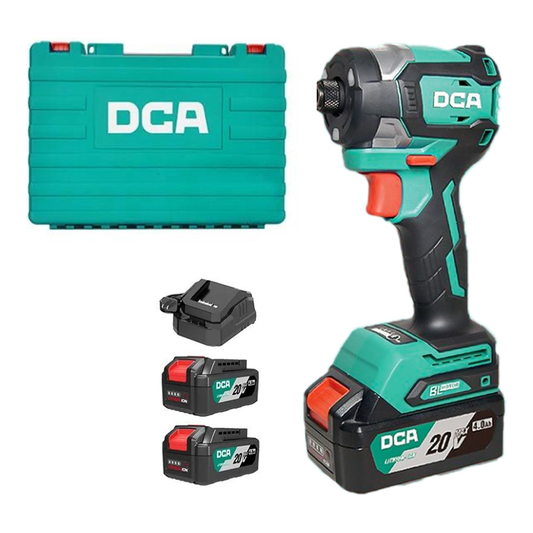 DCA ADPL208-EM Cordless Brushless Impact Driver 20V 4.0Ah | DCA by KHM Megatools Corp.