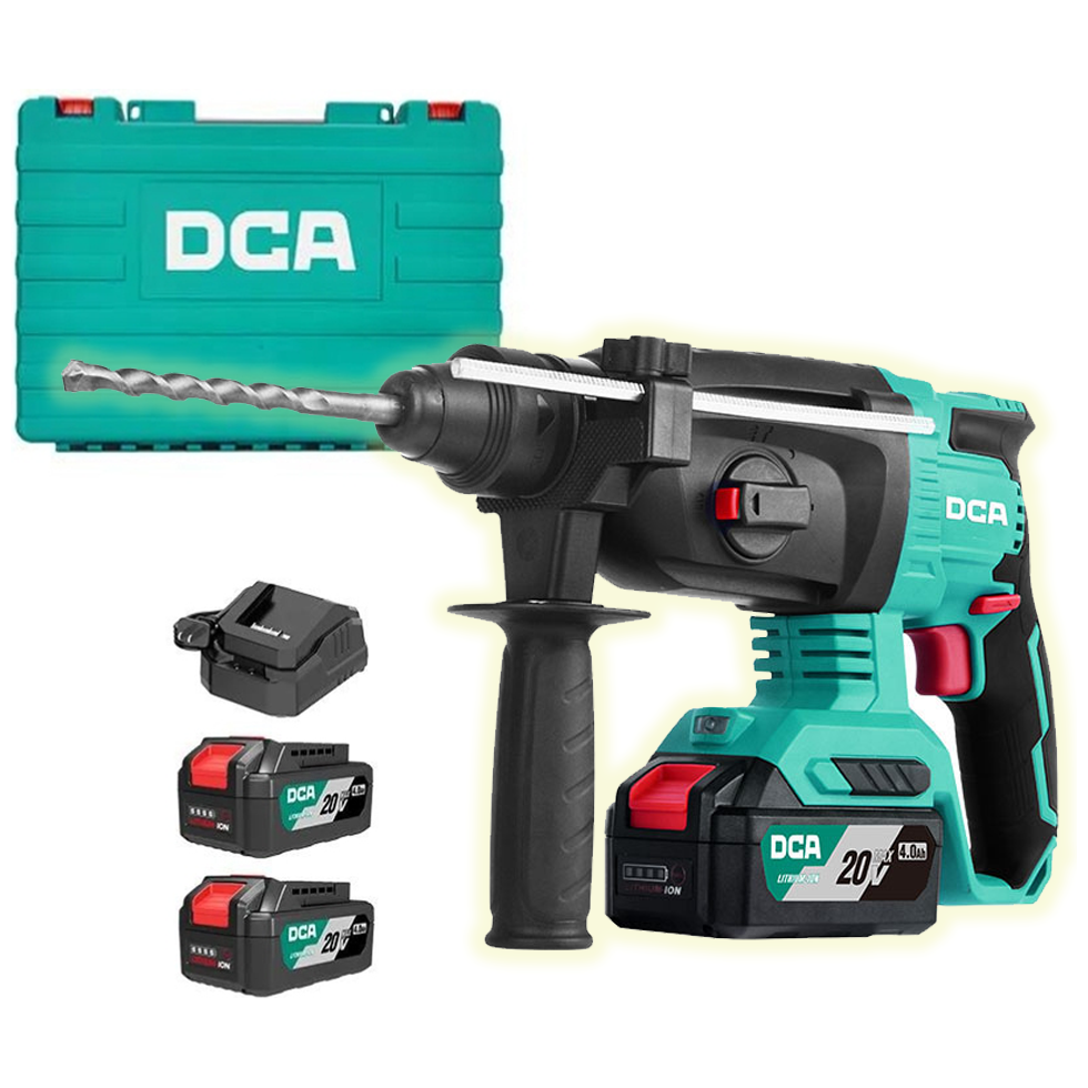 DCA ADZC02-26 EM Cordless Brushless Rotary Hammer 600W 20V 4.0Ah | DCA by KHM Megatools Corp.