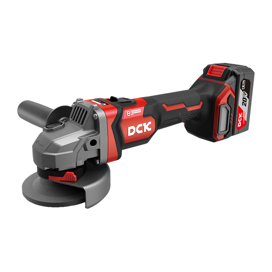 DCK KDSM04-100 (EM Type) Cordless Brushless Angle Grinder 20V (Kit) | DCK by KHM Megatools Corp.