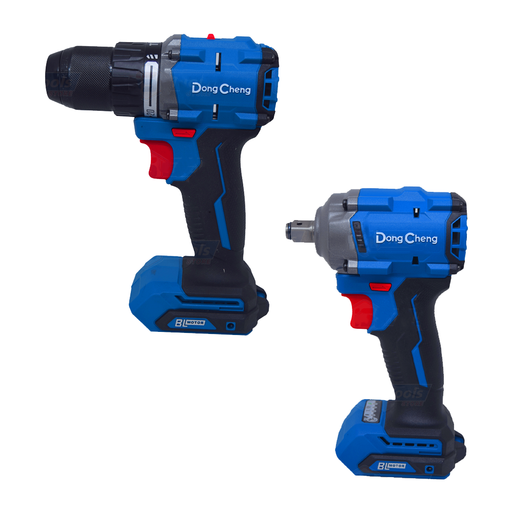 Dongcheng DCKIT28EK Cordless Hammer Drill + Impact Wrench 20V 4.0AH | Dong Cheng by KHM Megatools Corp.