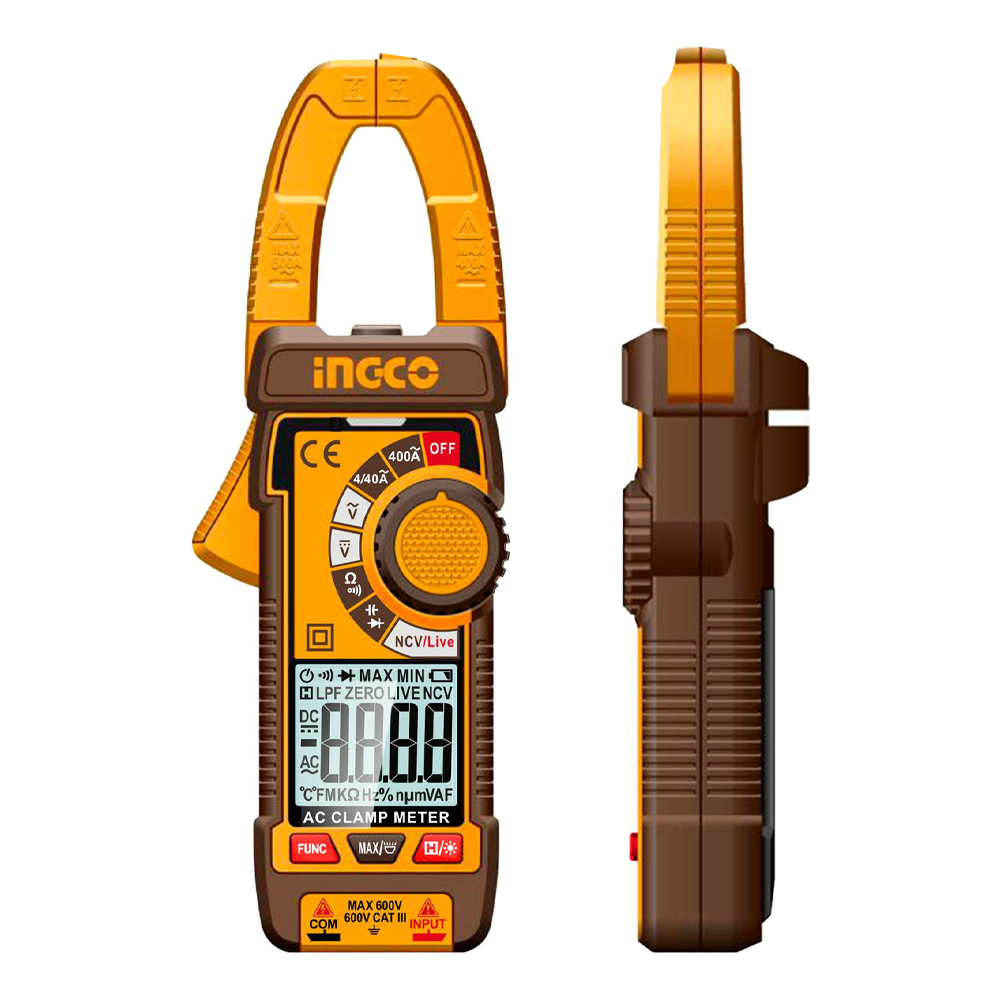 Ingco DCM66001 AC Digital Clamp Meter 600A | Ingco by KHM Megatools Corp.