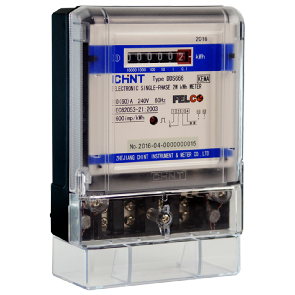 Chint DDSS666 Single Phase Electronic Watt-Hour Meter 240v | Chint by KHM Megatools Corp. Main image