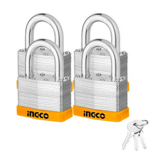 Ingco DLPK05004 Laminated Padlock 4pcs Key-Alike - KHM Megatools Corp.