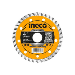 Ingco DMD031002 Turbo Diamond Disc 4" - KHM Megatools Corp.
