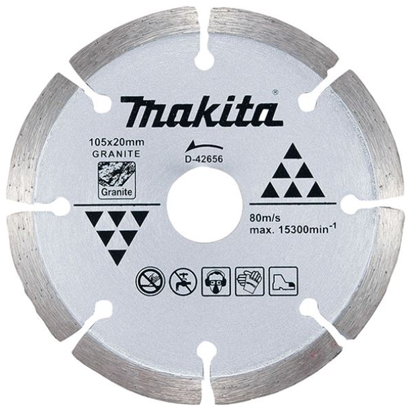 Makita D-42656 Diamond Cut Off Wheel 4" Segmented (Dry) | Makita by KHM Megatools Corp.