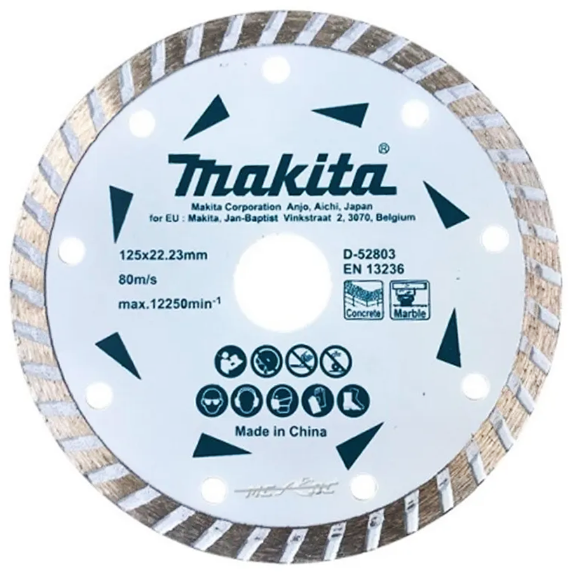 Makita D-52803 Diamond Cut off Wheel 5" Corrugated (Dry) | Makita by KHM Megatools Corp.
