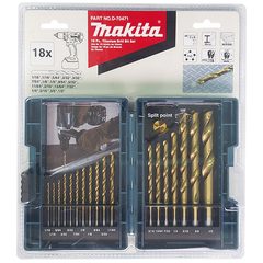 Makita D-70471 HSS-Tin Metal Impact Drill Bit Set 18Pcs | Makita by KHM Megatools Corp.