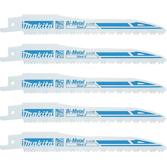Makita B-05044 Super Express Reciprocating Saw Blade for Metal 152mm 6-11TPI | Makita by KHM Megatools Corp.