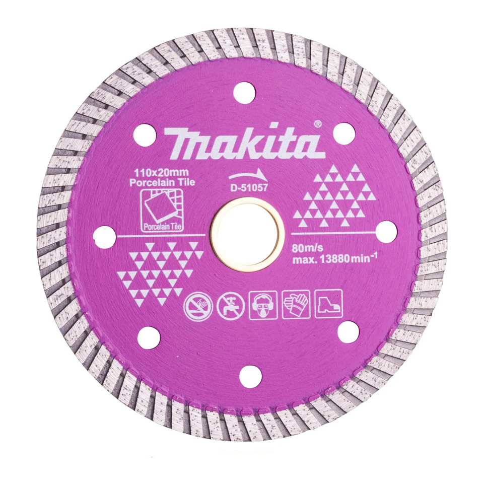 Makita D-51057 Diamond Cut off Wheel 4" Corrugated (Dry) | Makita by KHM Megatools Corp.