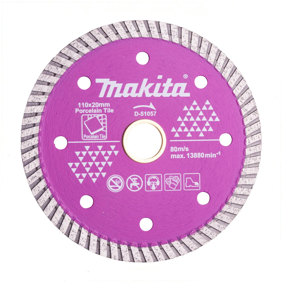 Makita D-51057 Diamond Cut off Wheel 4" Corrugated (Dry) | Makita by KHM Megatools Corp.