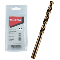 Makita HSS-Co Metal Drill Bit Set 5Pcs (Cobalt) | Makita by KHM Megatools Corp.
