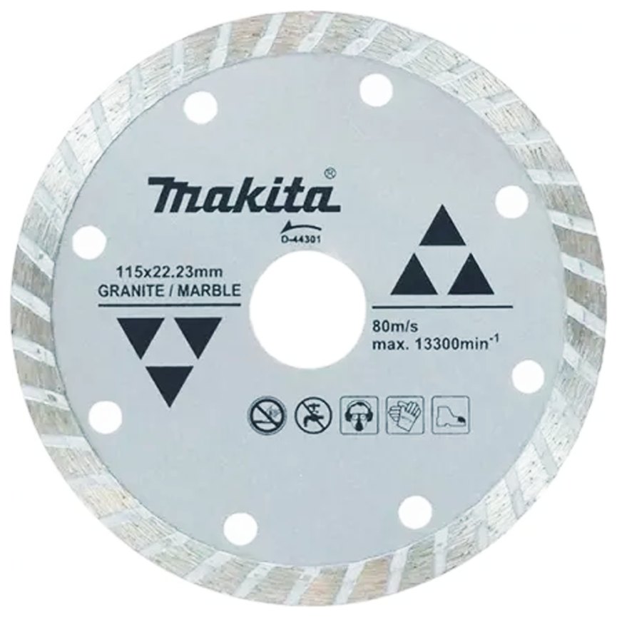 Makita D-44317 Diamond Cut off Wheel 7" Corrugated (Dry) | Makita by KHM Megatools Corp.