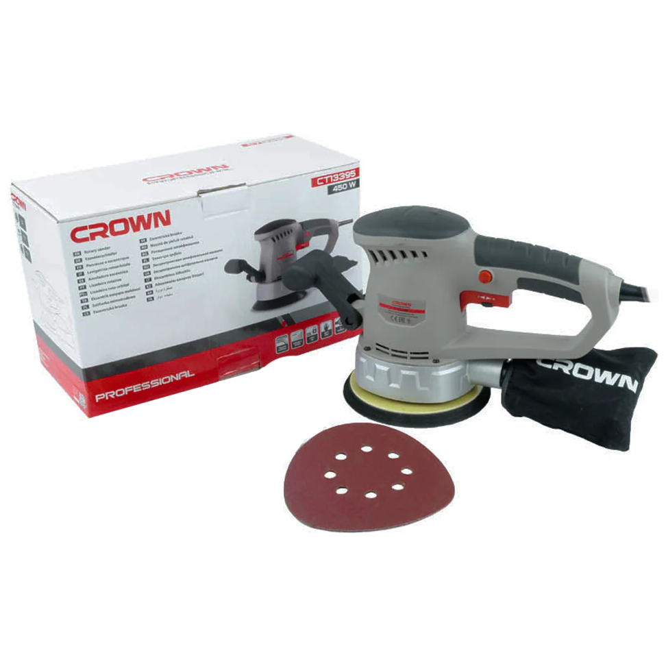 Crown CT13395 Rotary Sander 450W | Crown by KHM Megatools Corp.