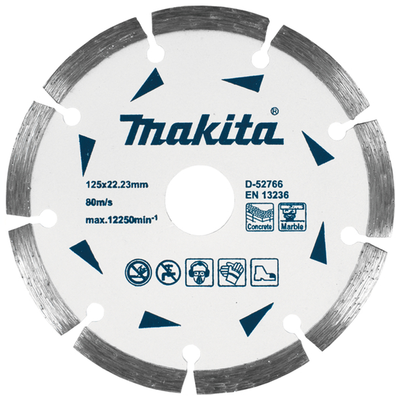 Makita D-52766 Diamond Cut Off Wheel 5" Segmented (Dry) | Makita by KHM Megatools Corp.