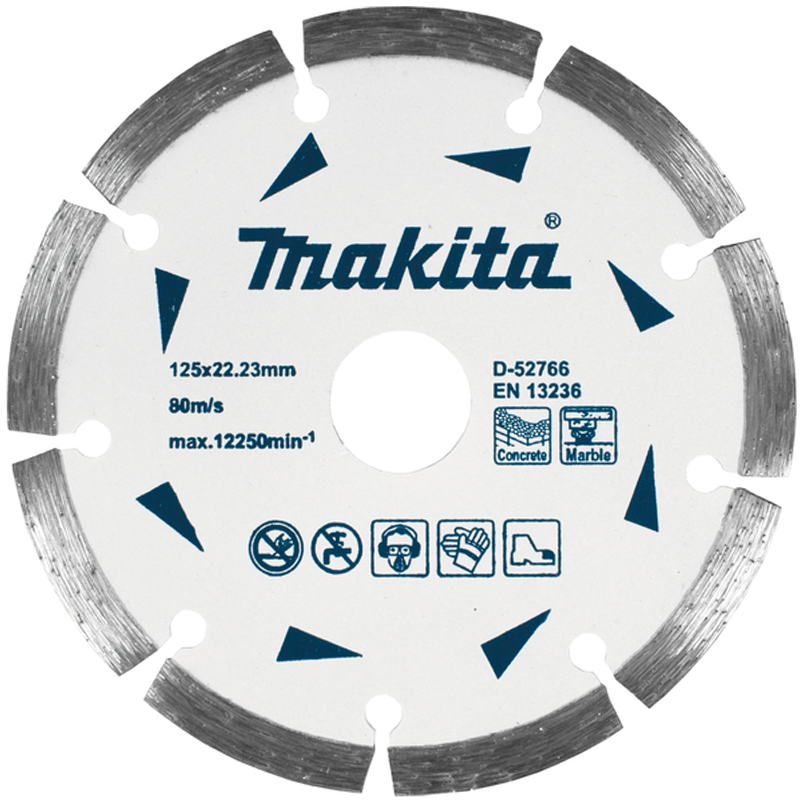 Makita D-52766 Diamond Cut Off Wheel 5" Segmented (Dry) | Makita by KHM Megatools Corp.